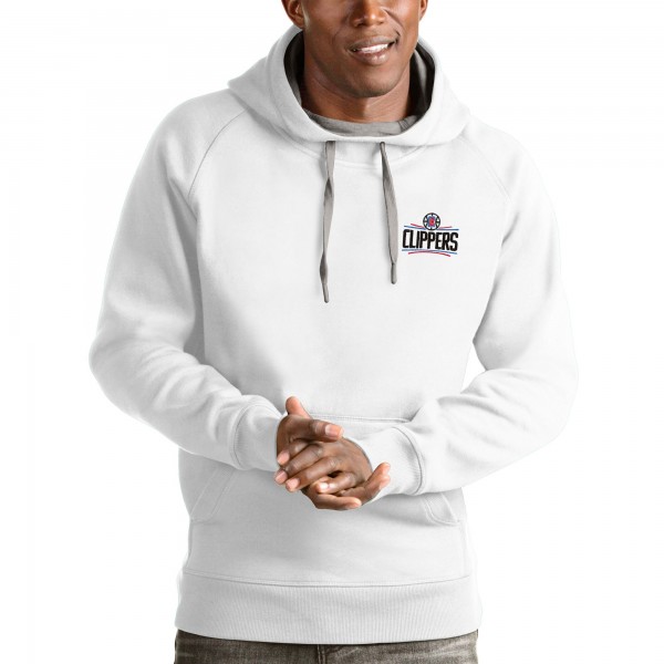 Толстовка с капюшоном LA Clippers Antigua Victory - White - фирменная одежда NBA