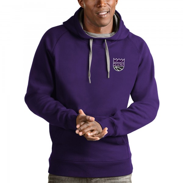 Толстовка с капюшоном Sacramento Kings Antigua Victory - Purple - фирменная одежда NBA