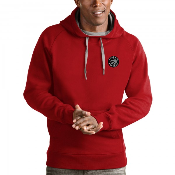 Толстовка с капюшоном Toronto Raptors Antigua Victory - Heathered Gray - фирменная одежда NBA