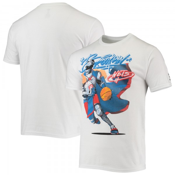 Футболка Brooklyn Nets NBA x McFlyy Identify Artist Series - White