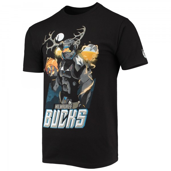 Футболка Milwaukee Bucks NBA x McFlyy Identify Artist Series - Black