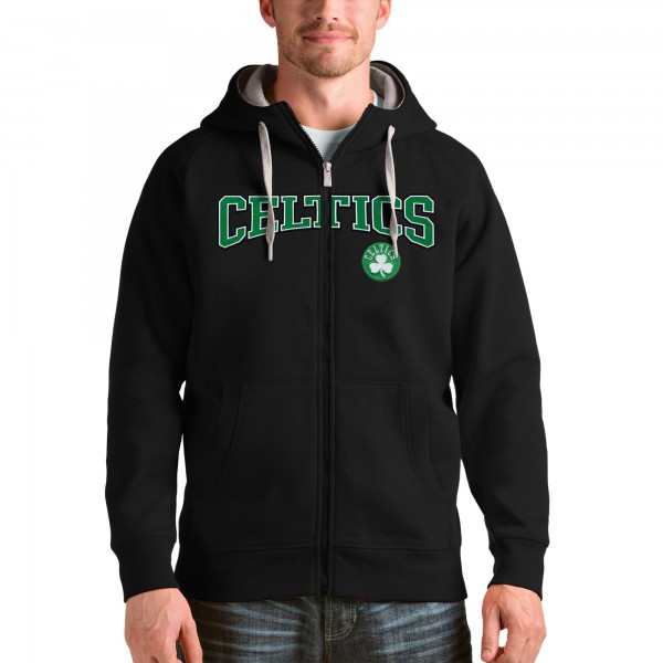 Толстовка на молнии Boston Celtics Antigua - Black - фирменная одежда NBA