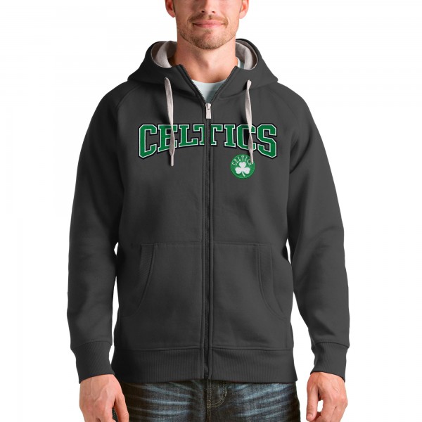 Толстовка на молнии Boston Celtics Antigua Victory - Charcoal - фирменная одежда NBA