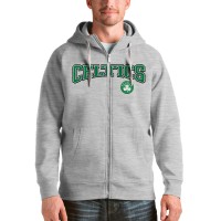 Толстовка на молнии Boston Celtics Antigua Victory - Heathered Gray