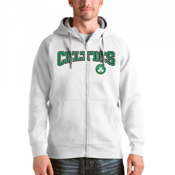 Толстовка на молнии Boston Celtics Antigua Victory - White - фирменная одежда NBA