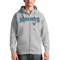 Толстовка на молнии Charlotte Hornets Antigua Victory - Heathered Gray