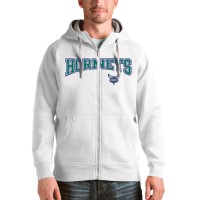 Толстовка на молнии Charlotte Hornets Antigua Victory - White