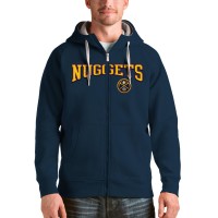 Толстовка на молнии Denver Nuggets Antigua Victory - Navy