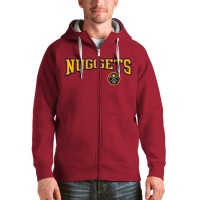 Толстовка на молнии Denver Nuggets Antigua Victory - Red