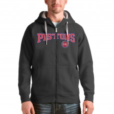 Толстовка на молнии Detroit Pistons Antigua Victory - Charcoal