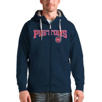 Толстовка на молнии Detroit Pistons Antigua Victory - Navy