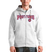 Толстовка на молнии Detroit Pistons Antigua Victory - White