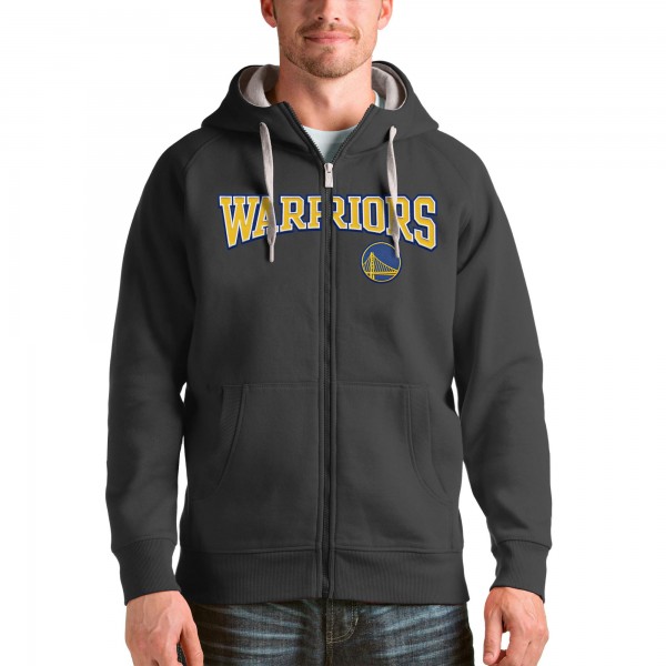Толстовка на молнии Golden State Warriors Antigua Victory - Charcoal - фирменная одежда NBA