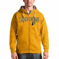 Толстовка на молнии Indiana Pacers Antigua Victory - Gold