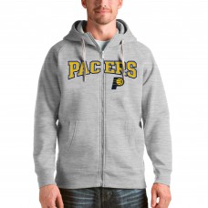 Толстовка на молнии Indiana Pacers Antigua Victory - Heathered Gray