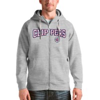 Толстовка на молнии LA Clippers Antigua Victory - Heathered Gray