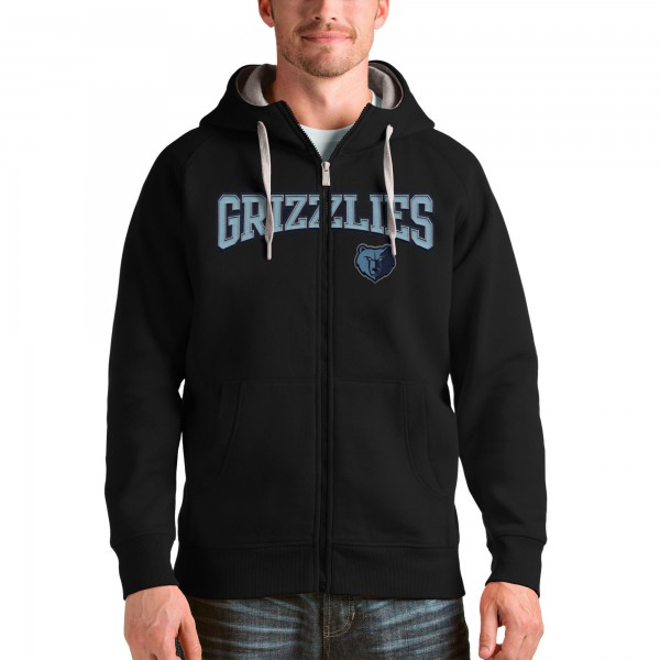 Толстовка на молнии Memphis Grizzlies Antigua Victory - Black - фирменная одежда NBA