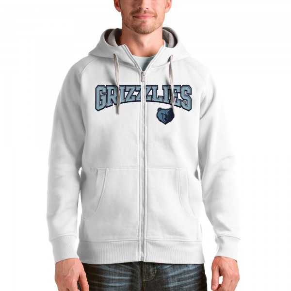 Толстовка на молнии Memphis Grizzlies Antigua Victory - White - фирменная одежда NBA