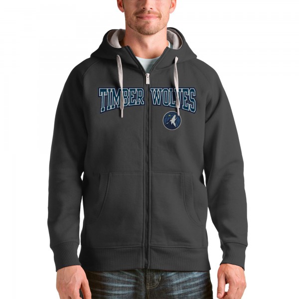 Толстовка на молнии Minnesota Timberwolves Antigua Victory - Charcoal