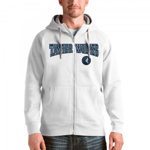 Толстовка на молнии Minnesota Timberwolves Antigua Victory - White - фирменная одежда NBA