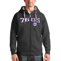 Толстовка на молнии Philadelphia 76ers Antigua Victory - Charcoal
