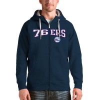 Толстовка на молнии Philadelphia 76ers Antigua Victory - Navy