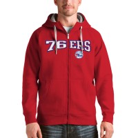 Толстовка на молнии Philadelphia 76ers Antigua Victory - Red