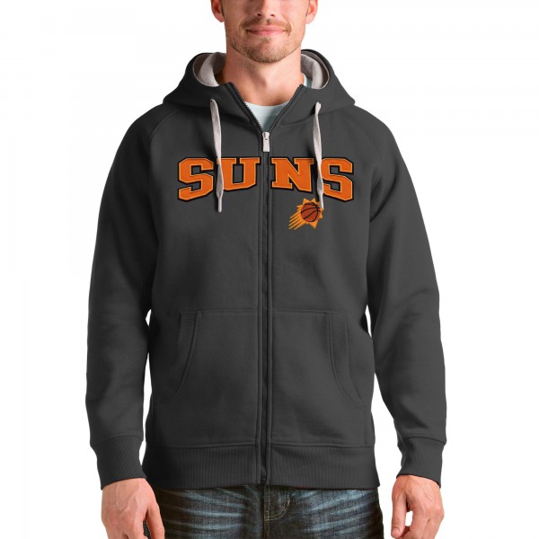 Толстовка на молнии Phoenix Suns Antigua Victory - Charcoal