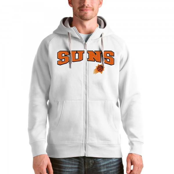 Толстовка на молнии Phoenix Suns Antigua Victory - White