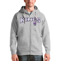 Толстовка на молнии Sacramento Kings Antigua Victory - Heathered Gray