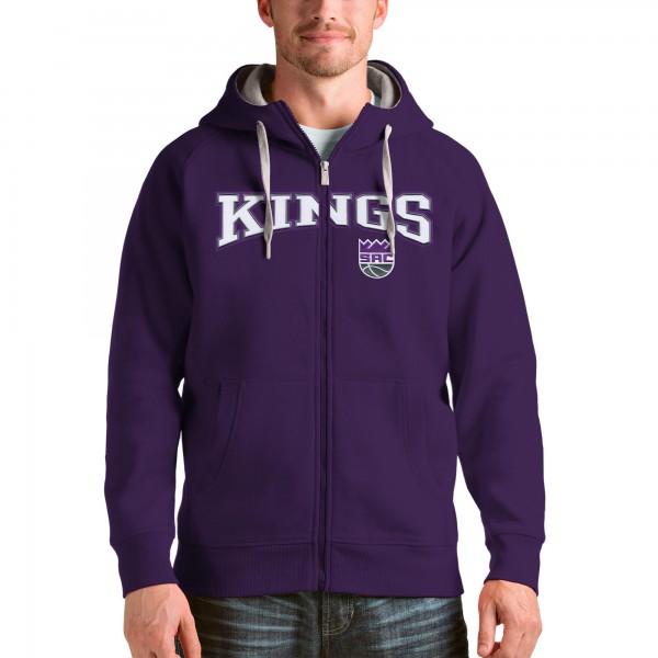 Толстовка на молнии Sacramento Kings Antigua Victory - Purple - фирменная одежда NBA