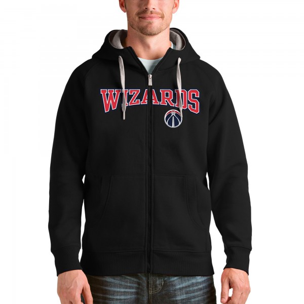 Толстовка на молнии Washington Wizards Antigua Victory - Black - фирменная одежда NBA