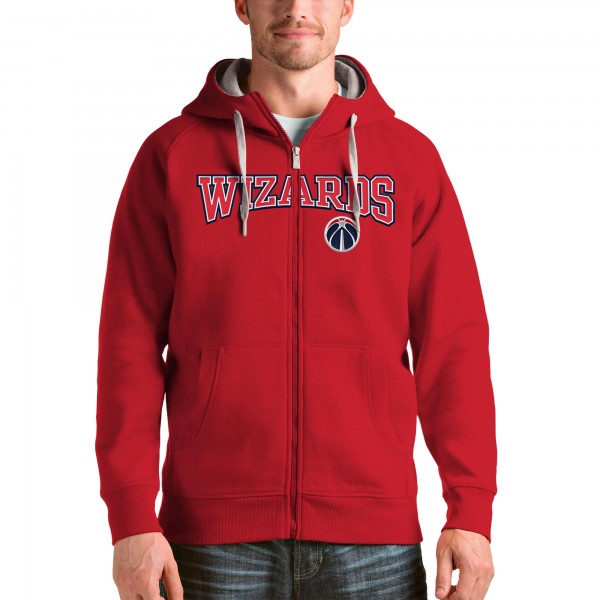 Толстовка на молнии Washington Wizards Antigua Victory - Red - фирменная одежда NBA