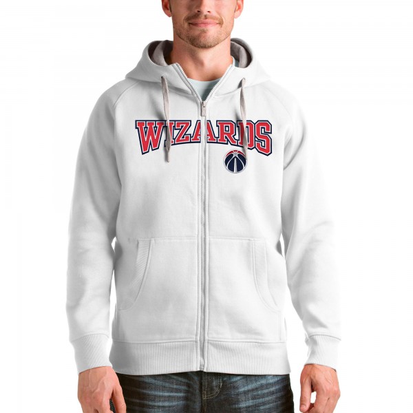 Толстовка на молнии Washington Wizards Antigua Victory - White - фирменная одежда NBA