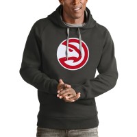 Толстовка с капюшоном Atlanta Hawks Antigua Logo Victory - Charcoal