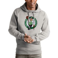 Толстовка с капюшоном Boston Celtics Antigua Logo Victory - Heathered Gray