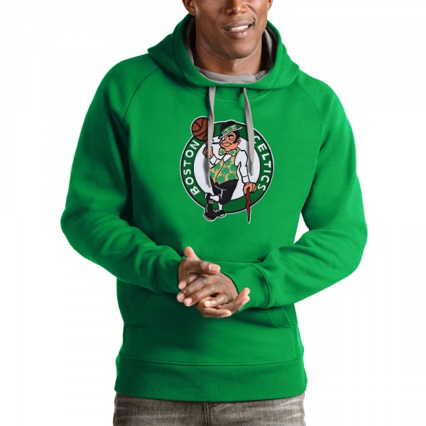 Толстовка с капюшоном Boston Celtics Antigua Logo Victory - Kelly Green - фирменная одежда NBA