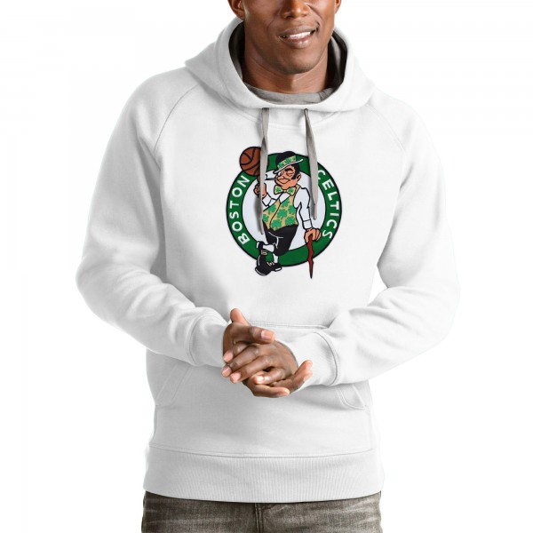 Толстовка с капюшоном Boston Celtics Antigua Logo Victory - White - фирменная одежда NBA