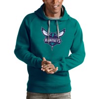 Толстовка с капюшоном Charlotte Hornets Antigua Logo Victory - Teal