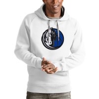 Толстовка с капюшоном Dallas Mavericks Antigua Logo Victory - White