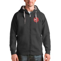Толстовка на молнии Atlanta Hawks Antigua Logo Victory - Charcoal