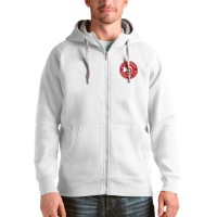 Толстовка на молнии Atlanta Hawks Antigua Logo Victory - White