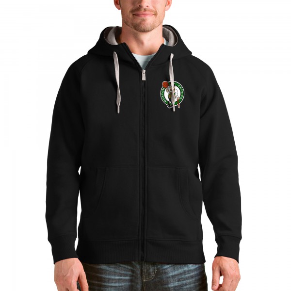 Толстовка на молнии Boston Celtics Antigua Logo Victory - Black