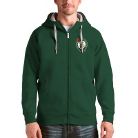 Толстовка на молнии Boston Celtics Antigua Logo Victory - Hunter Green