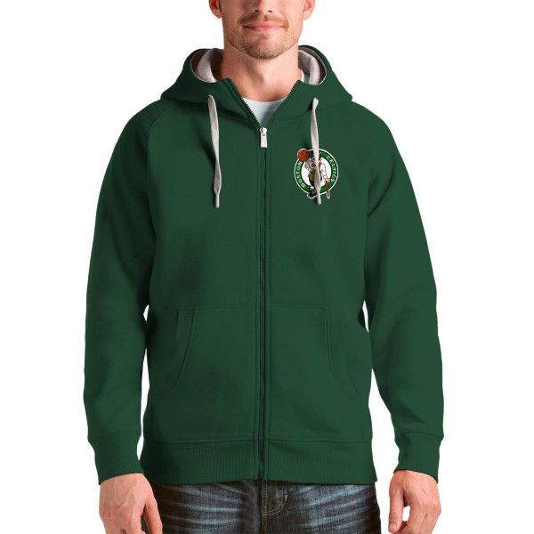Толстовка на молнии Boston Celtics Antigua Logo Victory - Hunter Green - фирменная одежда NBA