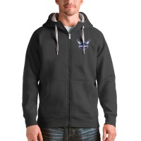 Толстовка на молнии Charlotte Hornets Antigua Logo Victory - Charcoal