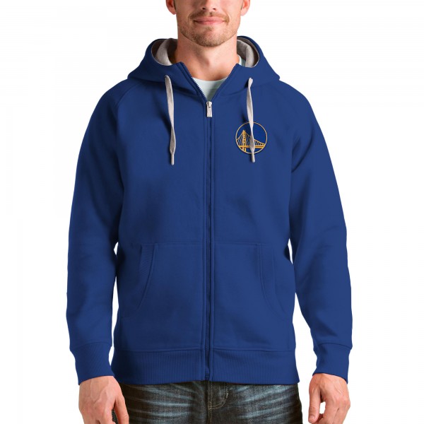 Толстовка на молнии Golden State Warriors Antigua Logo Victory - Royal - фирменная одежда NBA