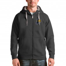 Толстовка на молнии Indiana Pacers Antigua Logo Victory - Charcoal