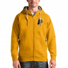 Толстовка на молнии Indiana Pacers Antigua Logo Victory - Gold