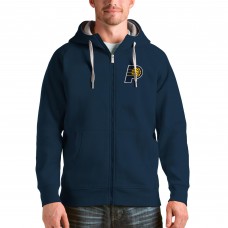 Толстовка на молнии Indiana Pacers Antigua Logo Victory - Navy